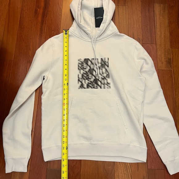 SAINT LAURENT Grey Mirage Logo Hoodie - Picture 11 of 14
